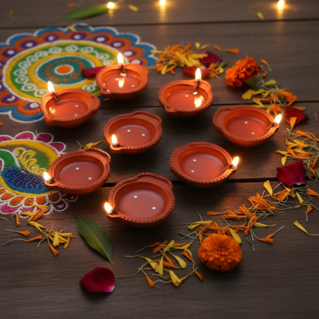 Magic Water Sensor LED Diya Lights - The No Flame Glow (Pack of 6, 12, 18, or 24)