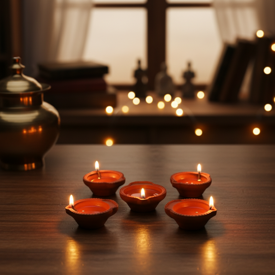 Magic Water Sensor LED Diya Lights - The No Flame Glow (Pack of 6, 12, 18, or 24)