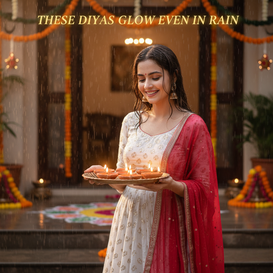 Magic Water Sensor LED Diya Lights - The No Flame Glow (Pack of 6, 12, 18, or 24)